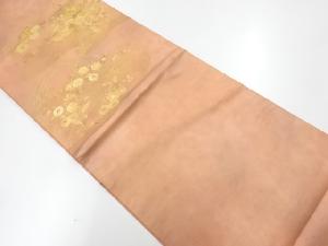 リサイクル　秋草模様刺繍袋帯